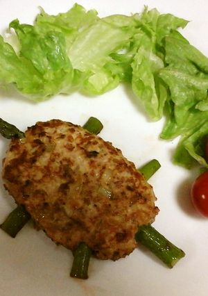アスパラと豆腐つくねの簡単ヘルシー亀さん-レシピのメイン写真