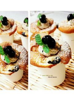 煮豆を使って酵母カップシフォンケーキ-レシピのメイン写真