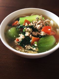チンゲン菜のあんかけうどん☆-レシピのメイン写真