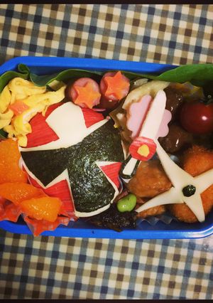 キャラ弁☆ニンニンジャー 赤-レシピのメイン写真
