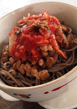 納豆キムチそば 美味しくダイエット！-レシピのメイン写真