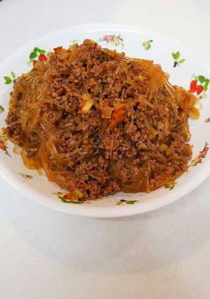 春雨とひき肉の煮物-レシピのメイン写真