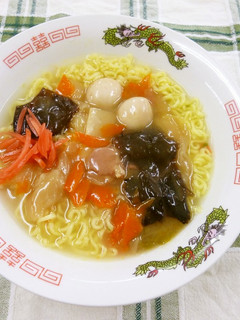 袋ラーメンとレトルト中華丼でちゃんぽん風-レシピのメイン写真