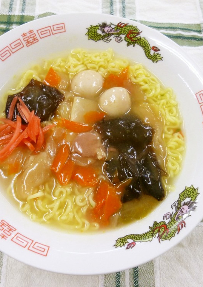 袋ラーメンとレトルト中華丼でちゃんぽん風-レシピのメイン写真