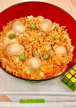 光のどけき春の日に…ベビスタ帆立丼-レシピのメイン写真