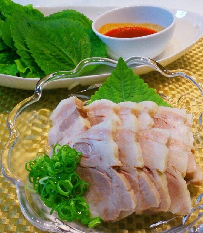 韓国料理屋さんの蒸し豚！圧力鍋で時短！ by じゅびにゃん