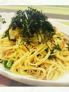 お茶漬けの素♥ツナとなめ茸のおろしパスタ-レシピのメイン写真