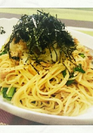 お茶漬けの素♥ツナとなめ茸のおろしパスタ-レシピのメイン写真