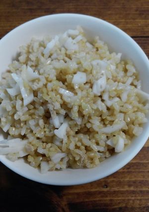 豚ミンチと蓮根の玄米炊き込み飯-レシピのメイン写真