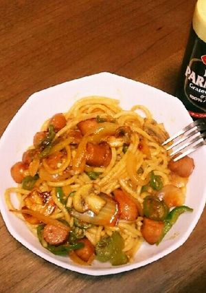 科学の根拠で最強極旨ナポリタン【太麺】-レシピのメイン写真