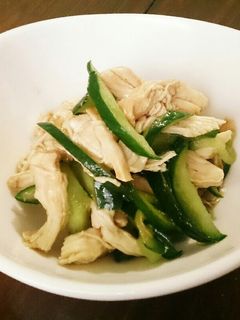 ゆで鶏ときゅうりの中華和え-レシピのメイン写真