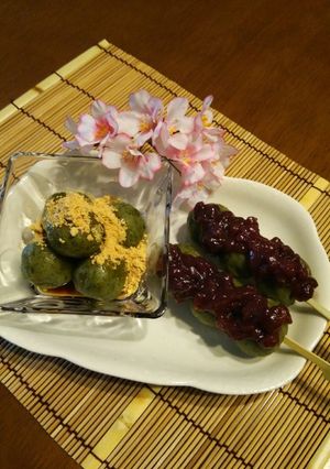 春･お花見！米粉でよもぎ団子＊草団子♪-レシピのメイン写真