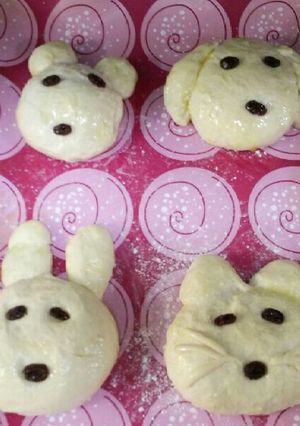 ブレンダーで動物パン作り-レシピのメイン写真