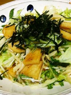 長いもと水菜のサラダ-レシピのメイン写真