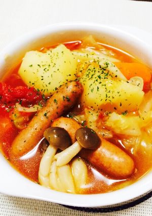野菜いっぱいトマトポトフ(o^^o)-レシピのメイン写真