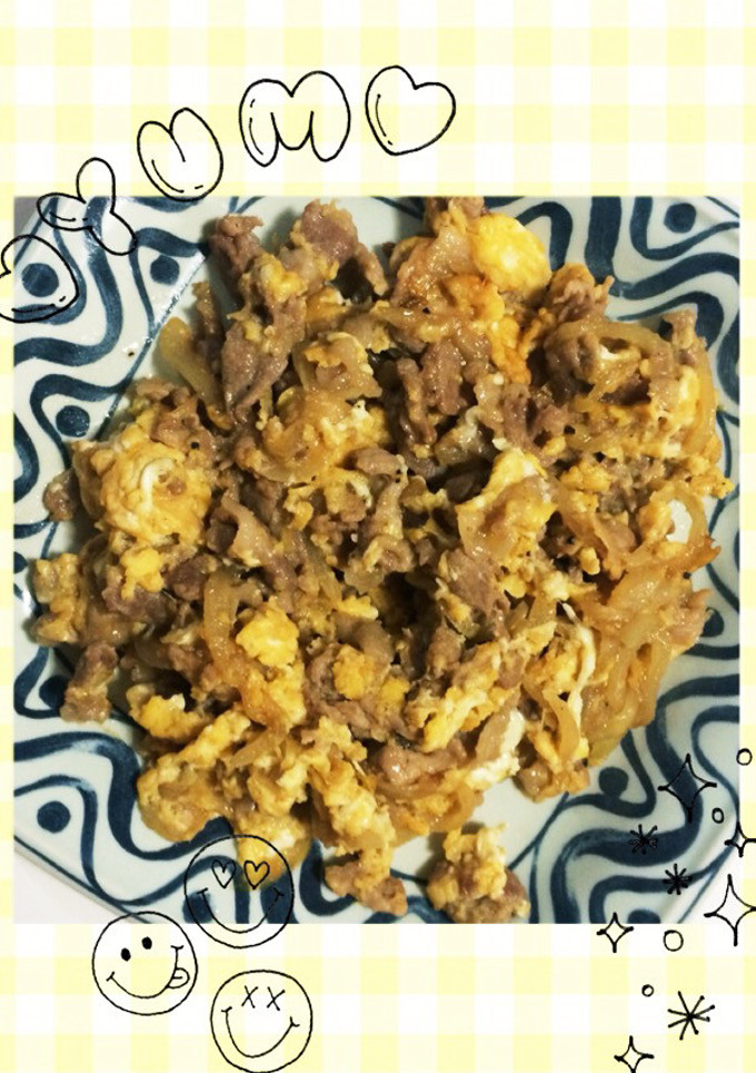節約✩豚肉と玉ねぎたまごの生姜炒め-レシピのメイン写真