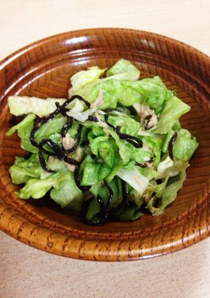 めちゃ旨！レタスサラダ♫ツナマヨ塩昆布-レシピのメイン写真