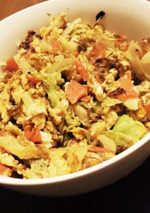 キャベツと卵の簡単野菜炒め-レシピのメイン写真