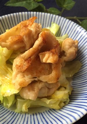 鶏皮なのにヘルシー＊柚子ポンキャベツ炒め-レシピのメイン写真