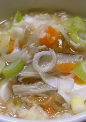 鶏ひき肉と具だくさん野菜スープ☆-レシピのメイン写真