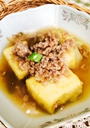 ☆豆腐の中華風ひき肉あんかけ☆おつまみ!-レシピのメイン写真