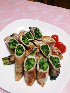 菜の花の豚肉巻き-レシピのメイン写真