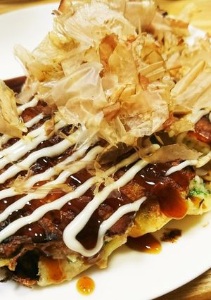 たくあん入り！(^o^) お好み焼き～♪-レシピのメイン写真