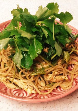 海苔の佃煮で♪ささみと三つ葉のパスタ-レシピのメイン写真