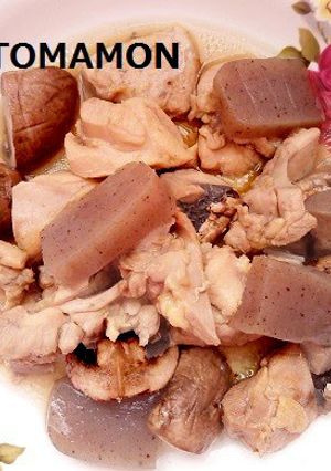 ルール健康フライパン✿鶏肉こんにゃく煮物-レシピのメイン写真