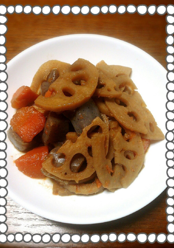 蓮根の煮物-レシピのメイン写真