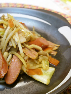 もやしとウインナーのカレー炒め-レシピのメイン写真