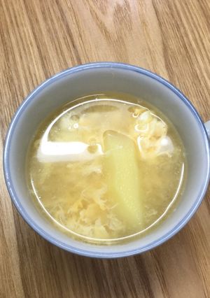 薄切りポテトと卵のコンソメスープ-レシピのメイン写真