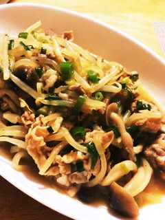 あっさり!豚肉ともやしのポン酢炒め-レシピのメイン写真