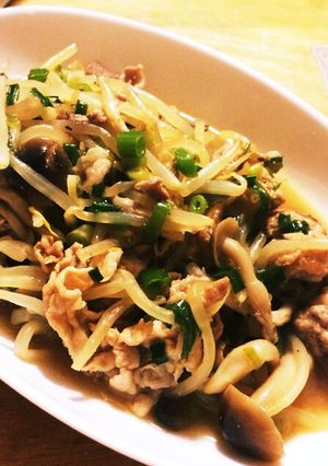 あっさり！豚肉ともやしのポン酢炒め-レシピのメイン写真