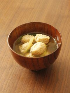 鶏だんごのお吸い物-レシピのメイン写真
