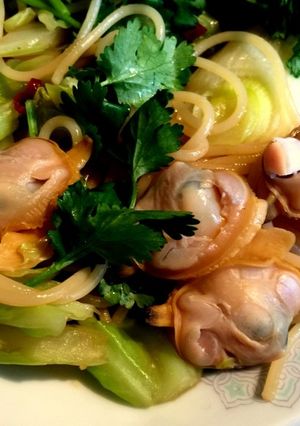 ホンビノス貝中華風パスタ-レシピのメイン写真