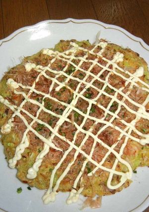 梅干でお好み焼き-レシピのメイン写真
