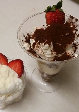 子供と食べよう♪簡単ティラミス2種-レシピのメイン写真