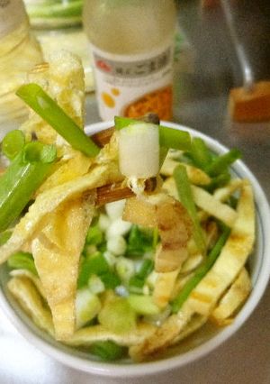 最速のわけぎと焼き油揚げのサラダ-レシピのメイン写真