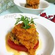 ふわふわ♡ひじき豆腐バーグの人参ソース