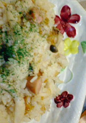 りんごジュース炊き込みご飯-レシピのメイン写真