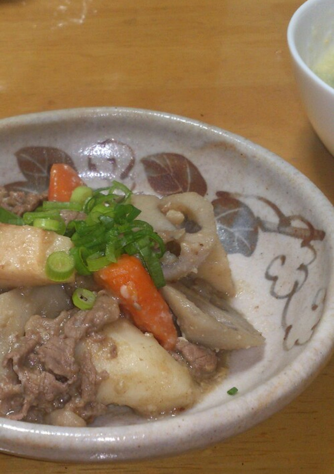 牛こまと筍と根菜の煮物、味噌あじ☆-レシピのメイン写真