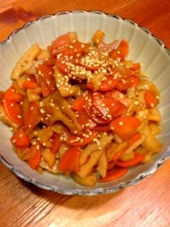 蓮根金平-レシピのメイン写真