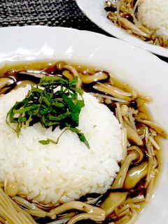 アレンジ)きのこの和風あんかけご飯^^♪-レシピのメイン写真