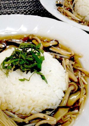 アレンジ)きのこの和風あんかけご飯^^♪-レシピのメイン写真
