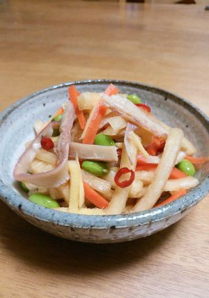 ピリ辛！大根＆さきいかの漬け物♡-レシピのメイン写真
