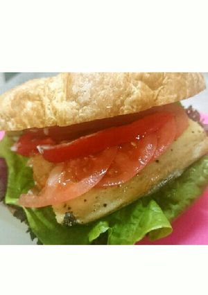 サバサンドバーガー。-レシピのメイン写真