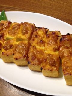 簡単♪ 厚揚げのウニ味噌焼き-レシピのメイン写真