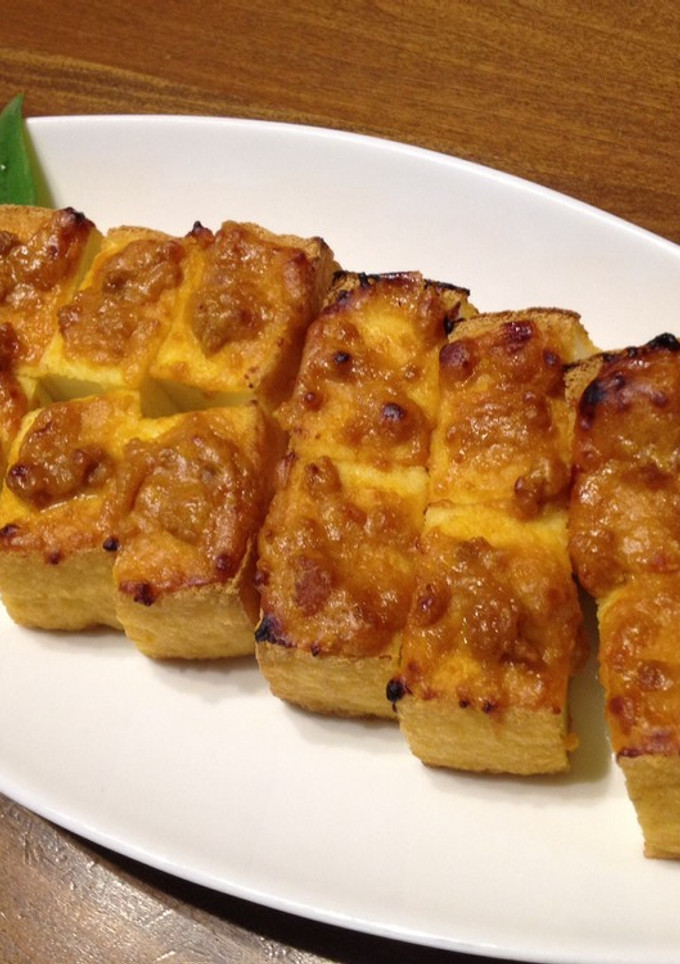 簡単♪ 厚揚げのウニ味噌焼き-レシピのメイン写真