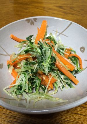水菜の胡麻和え-レシピのメイン写真